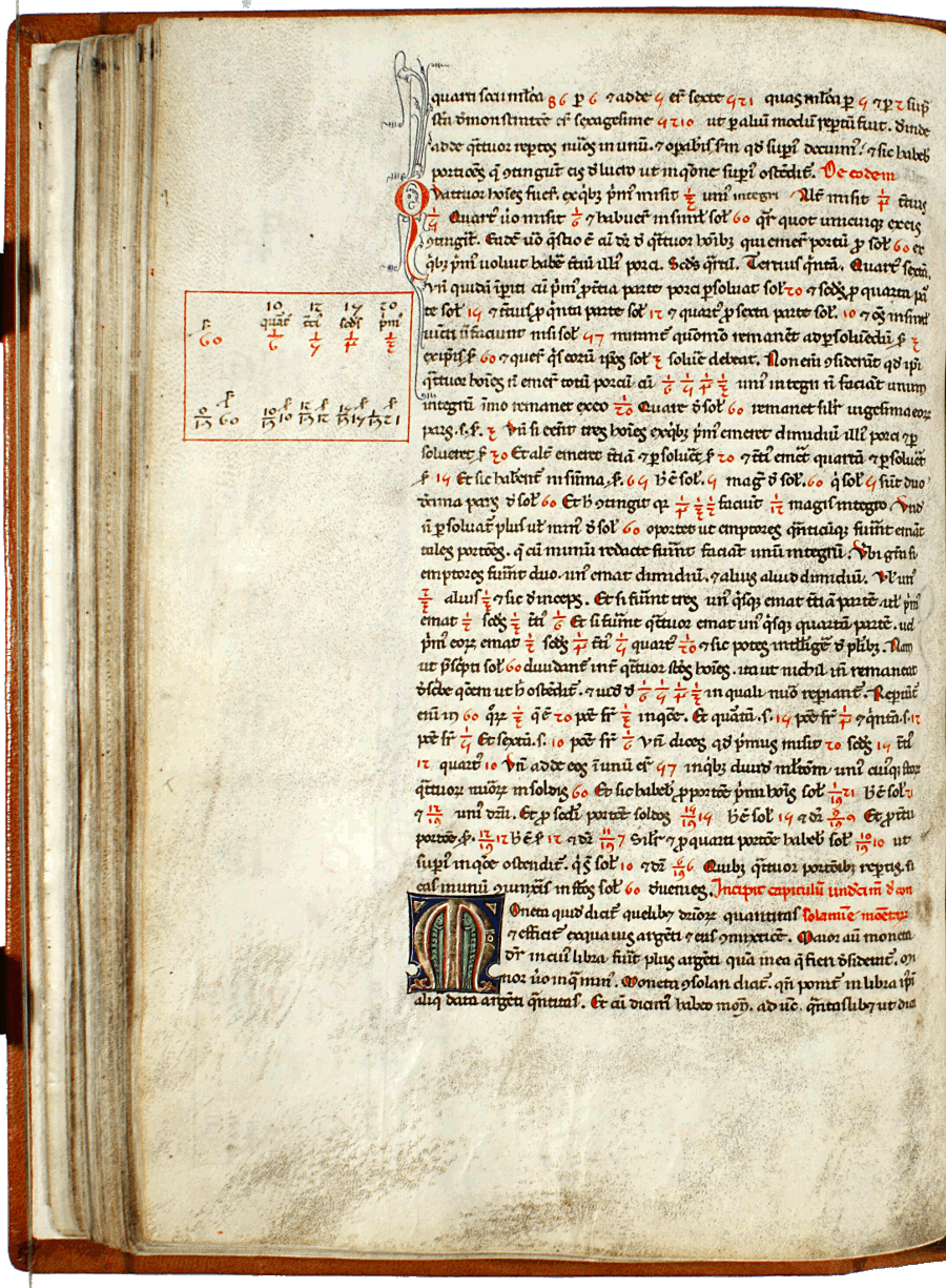 pagina iniziale capitolo undicesimo del Liber abaci<br>Conv. Sopp. C.I. 2616, BNCF,  folio 59 verso