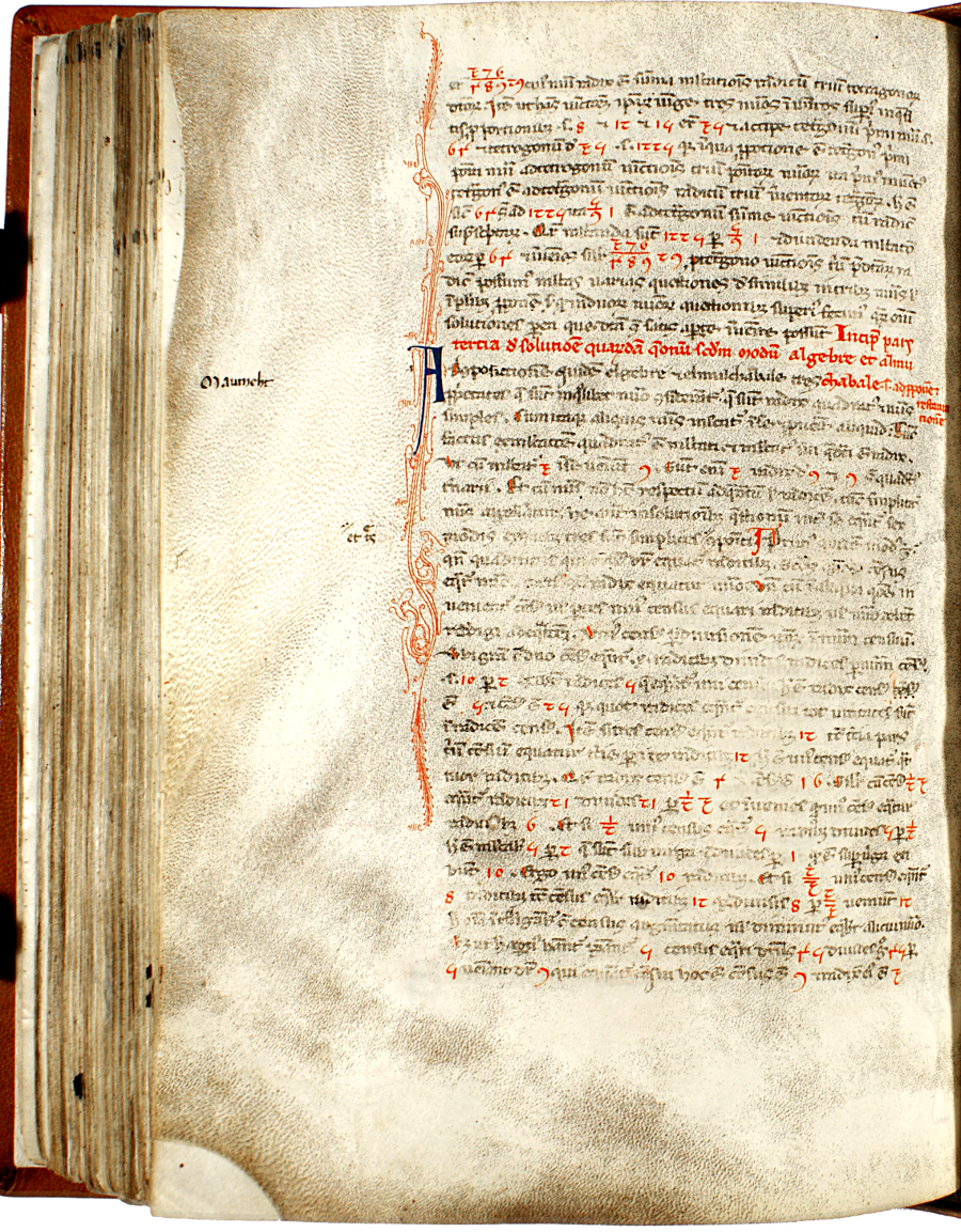 pagina iniziale capitolo quindicesimo parte terza del Liber abaci<br>Conv. Sopp. C.I. 2616, BNCF,  folio 187 verso